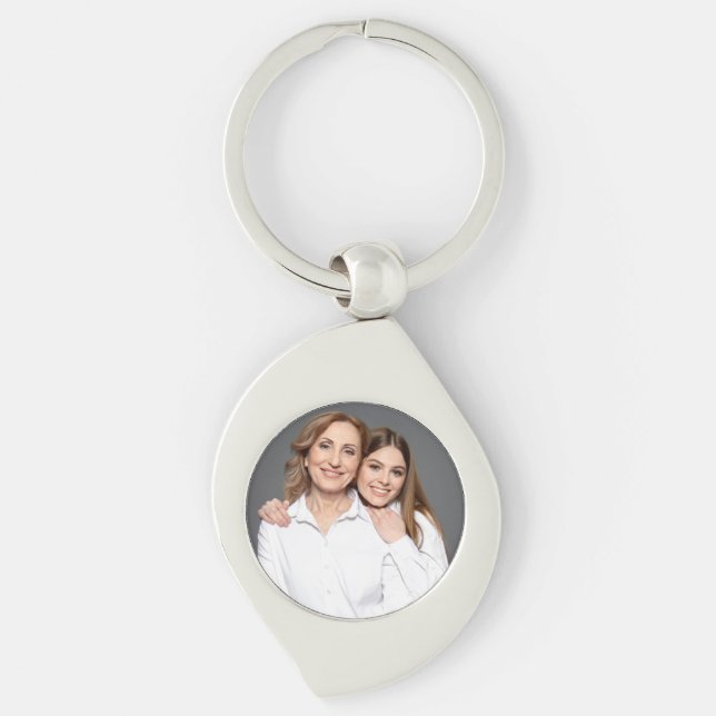 Create Your Own Custom Photo Mummy and Me Key Ring (Front)