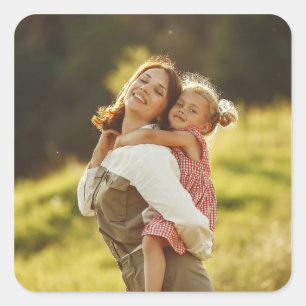 Create Your Own Custom Photo Mummy and Me Square Sticker