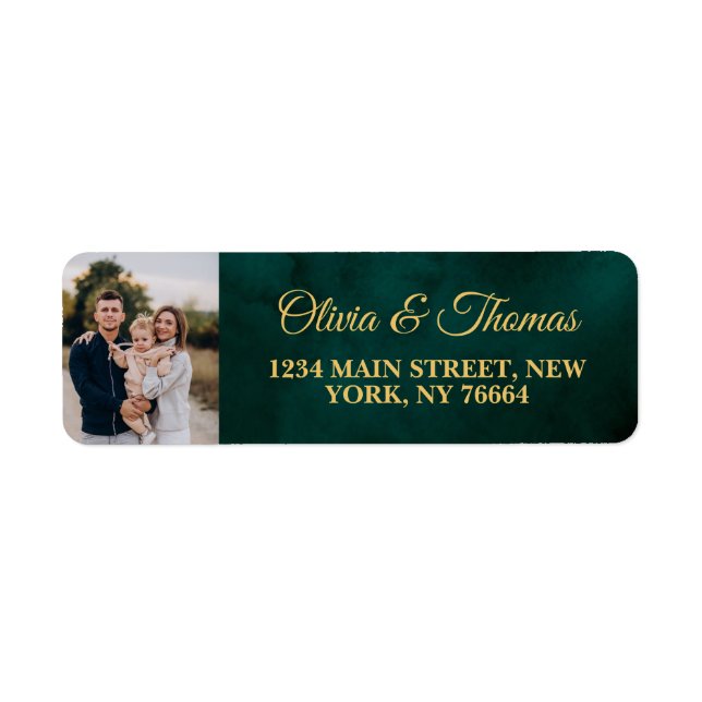 Create your own Custom Photo Return Address (Front)