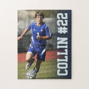 Create Your Own Custom Photo Soccer Keepsake Jigsaw Puzzle