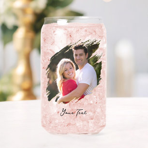 Create Your Own Custom Photo Text Beer Can Glass