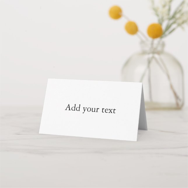 Create Your Own Custom Place Card (Front)