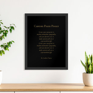 Create Your Own Custom Poem Poster