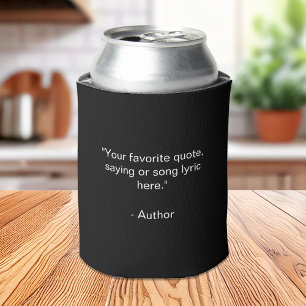 Create Your Own Custom Quote Can Cooler