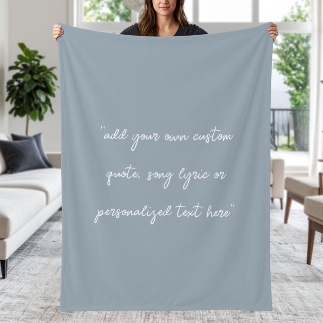 Create Your Own Custom Quote Fleece Blanket (Creator Uploaded)