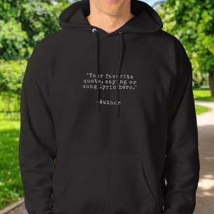 Create Your Own Custom Quote Hoodie
