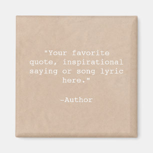 Create Your Own Custom Quote Magnet