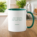 Create Your Own Custom Quote Mug<br><div class="desc">Create your own custom quote coffee mug. Features minimalist customisable typewriter typography.</div>