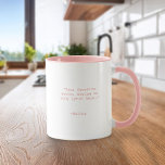 Create Your Own Custom Quote Mug<br><div class="desc">Create your own custom quote coffee mug. Features minimalist customisable typewriter typography.</div>