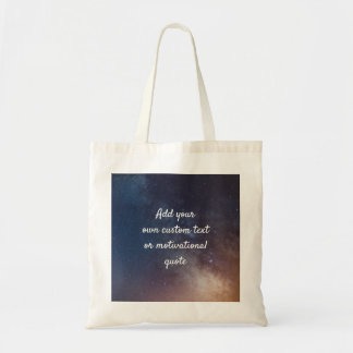 Create Your Own Custom Quote - Night Sky Tote Bag