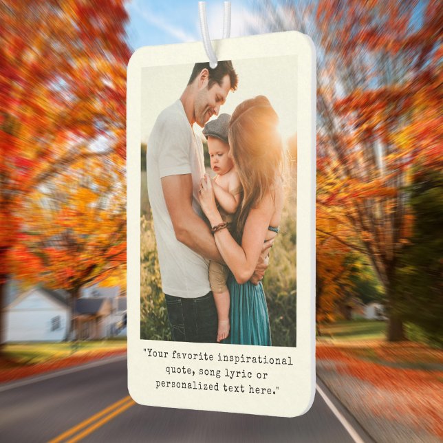 Create Your Own Custom Quote Photo Car Air Freshener (Creator Uploaded)