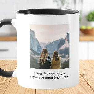 Create Your Own Custom Quote Photo Mug