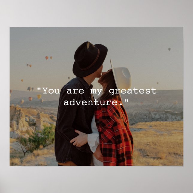 Create Your Own Custom Quote Photo Poster (Front)