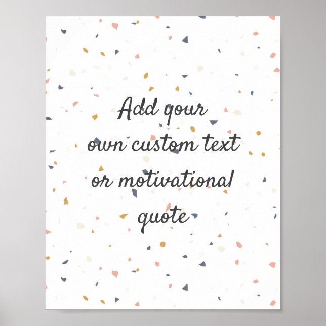 Create Your Own Custom Quote Poster - Speckles (Front)