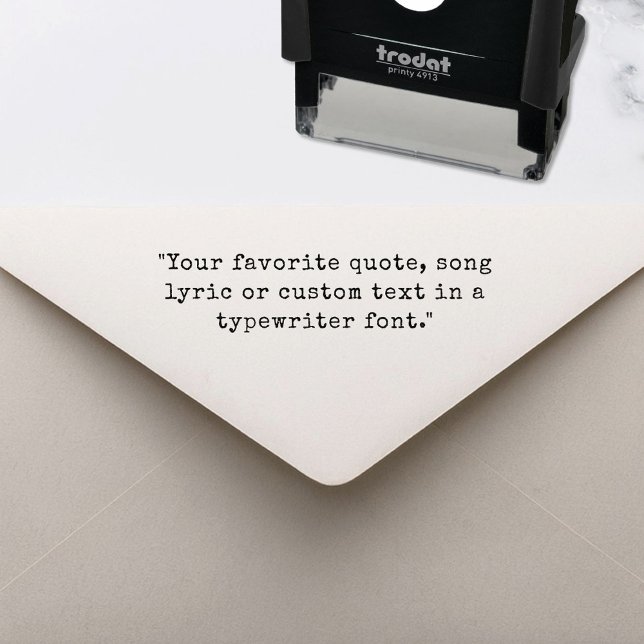 Create Your Own Custom Quote Self-inking Stamp (Creator Uploaded)