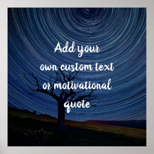 Create Your Own Custom Quote - Starry Sky Poster