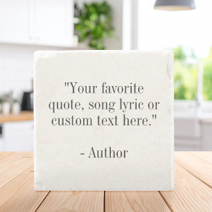 Create Your Own Custom Quote Stone Coaster