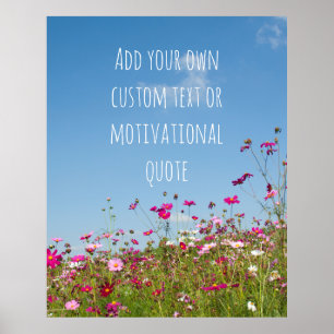 Create Your Own Custom Quote - Wildflowers Poster