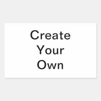Create Your Own Custom Rectangular Sticker