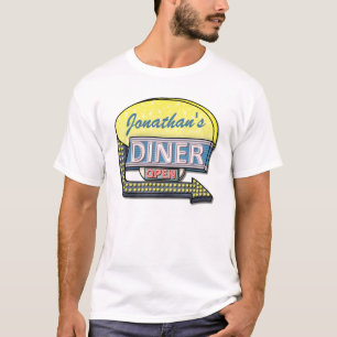 Create Your Own Custom Retro 50's Diner Sign T-Shirt