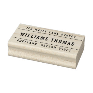 Create Your Own Custom Return Address Rubber Stamp
