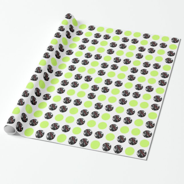 Create Your Own Custom Round Wrapping Paper (Unrolled)