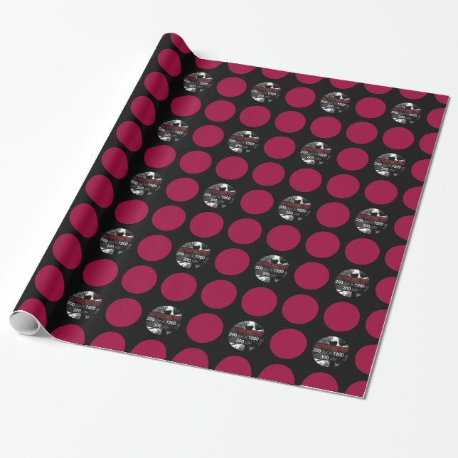 Create Your Own Custom Round Wrapping Paper (Unrolled)