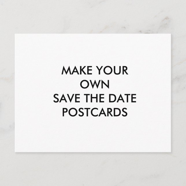 Create Your Own Custom Save the Date Postcard (Front)