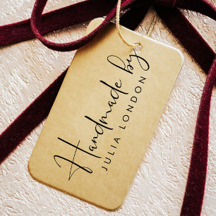 Create your own Custom Script Simple "Handmade by" Rubber Stamp