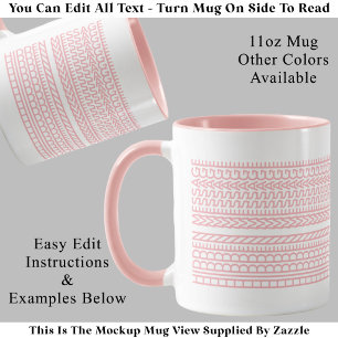 Create Your Own Custom Short Hidden Message 099PW Mug