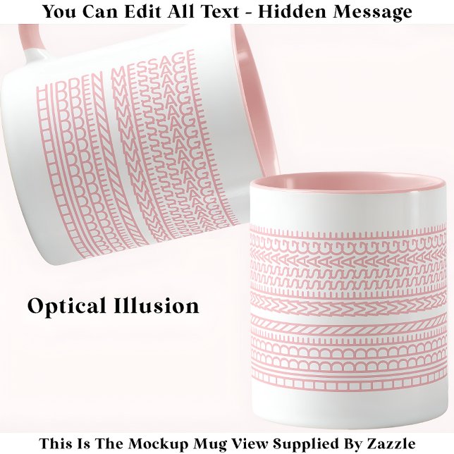 Create Your Own Custom Short Hidden Message 099PW Mug (Creator Uploaded)