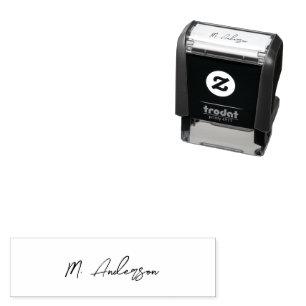 Create Your Own Custom Signature Personalized  Sel Self-inking Stamp