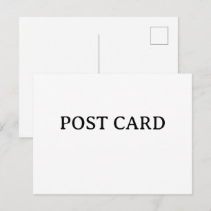 Create Your Own Custom Simple Design  Holiday Postcard