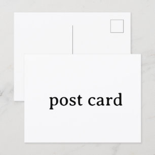 Create Your Own Custom Simple Design Postcard 