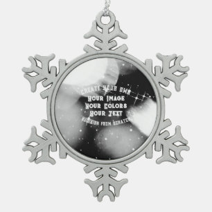 Create Your Own Custom Snowflake Pewter Christmas Ornament