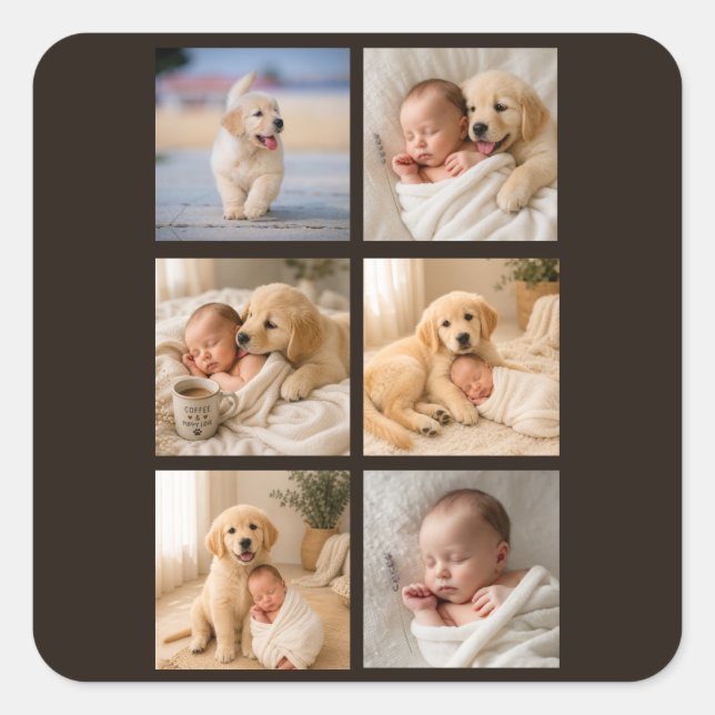 Create your own custom square sticker (Front)