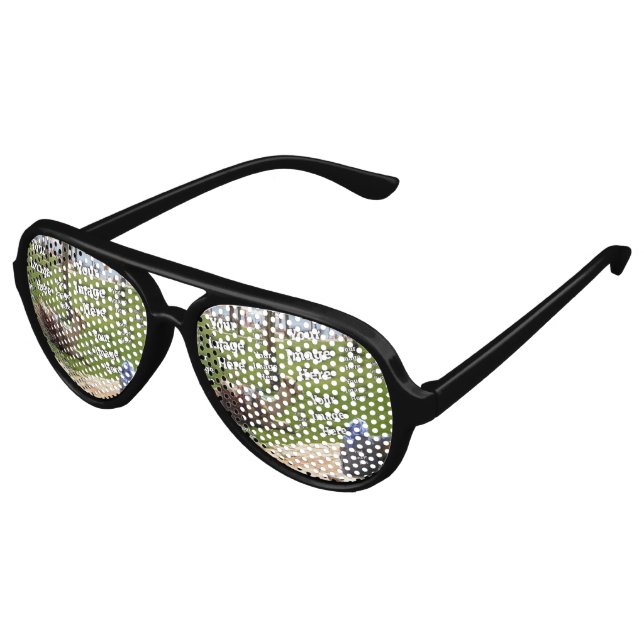 🤍 Create Your Own Custom Template Aviator Sunglasses (Angled)