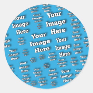 🤍 Create Your Own Custom Template Classic Round Sticker