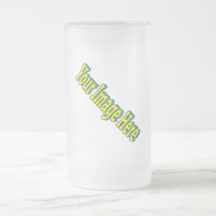 🤍 Create Your Own Custom Template Frosted Glass Beer Mug