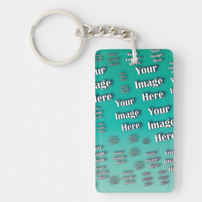 🤍 Create Your Own Custom Template Key Ring (Front)