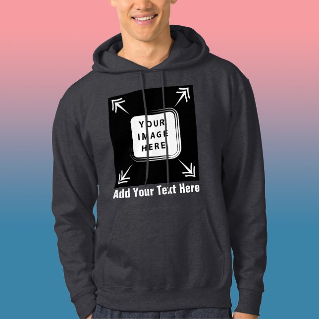 Create Your Own Custom Template Personalised Gifts Hoodie (Zazzle Create Your Own Custom Template Personalized Gifts Hoodie (Front) upload add your logo here)