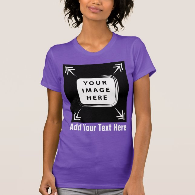 Create Your Own Custom Template Personalised Gifts T-Shirt (Front)