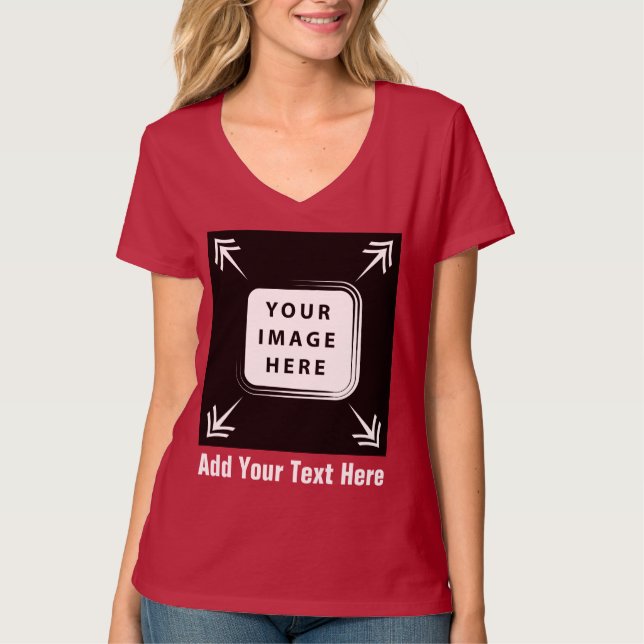 Create Your Own Custom Template Personalised Gifts T-Shirt (Front)