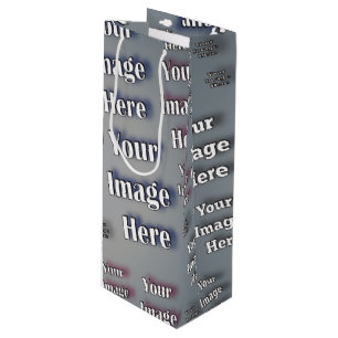 🤍 Create Your Own Custom Template Wine Gift Bag