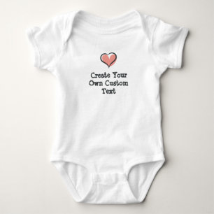Create your own custom text baby bodysuit