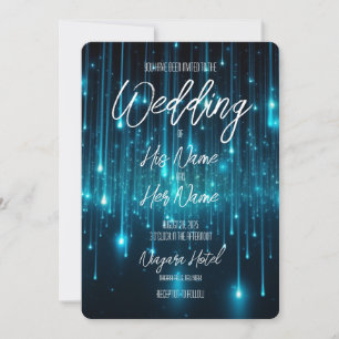 Create Your Own Custom Text Blue Star Shower Invitation