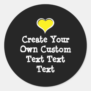 Create your own custom text classic round sticker