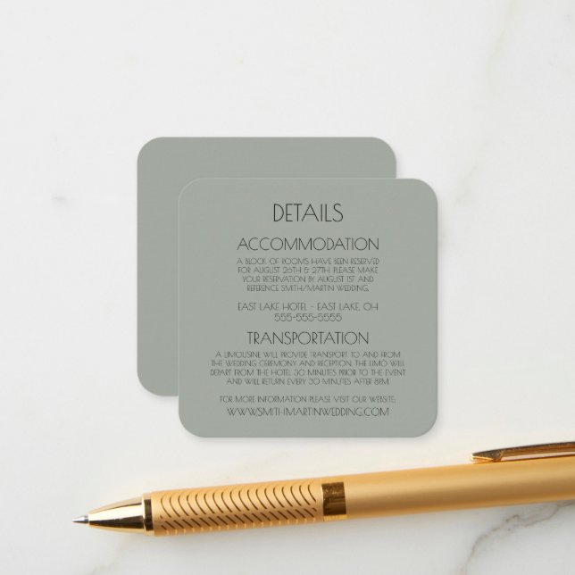 Create Your Own Custom Text Coloured Background Enclosure Card (Front/Back In Situ)