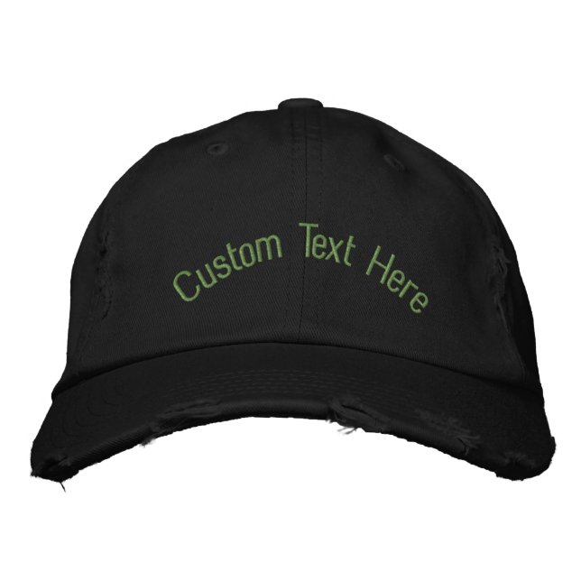 Create Your Own Custom Text Embroidered Hat (Front)