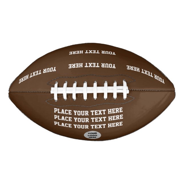 Create Your Own Custom Text Football (Front)